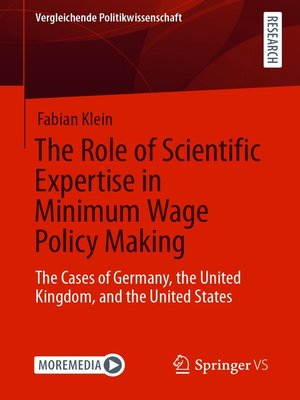 cover image of The Role of Scientific Expertise in Minimum Wage Policy Making